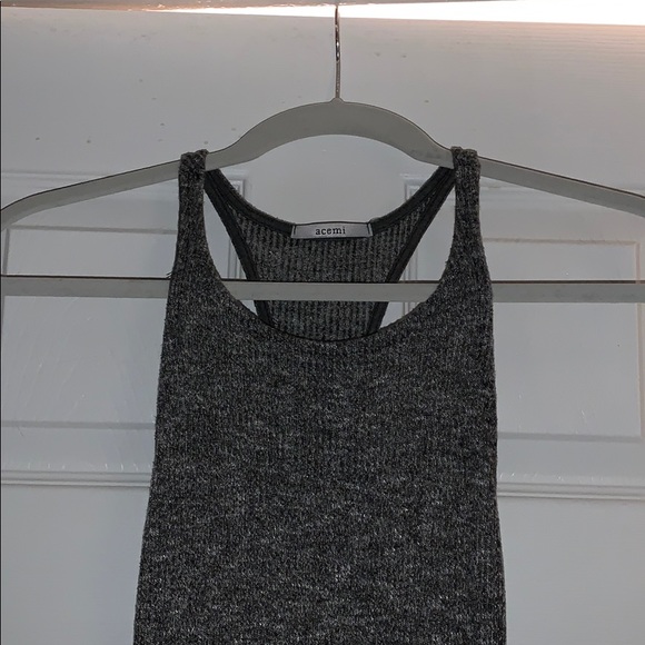 Fitted grey midi tank dress 💛 - Picture 1 of 3